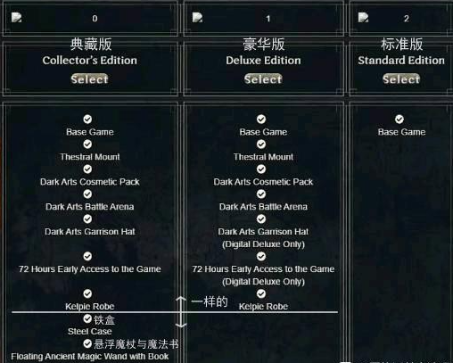 霍格沃茨之遗豪华版和普通版有什么区别-霍格沃茨之遗各版本区别介绍